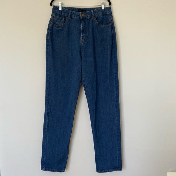 Prettylittlething Baggy High Rise Jeans size 12 - Picture 2 of 8